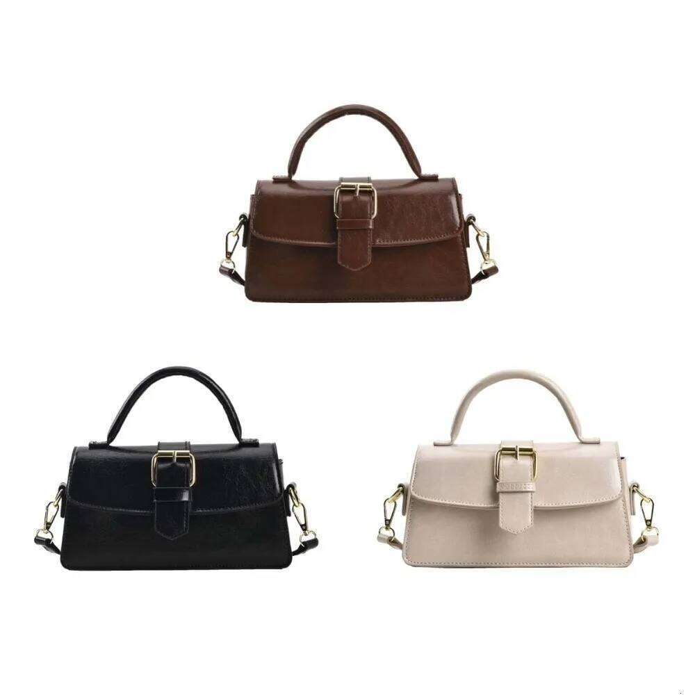 Handbag Crossbody PU Leather Square Korean Underarm Large Capacity Versatile Shoulder Bag Women QIBALIANGPIN