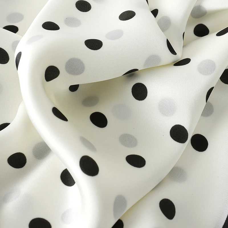 Lady Hair Dot Scarf Fem Silk Square Scarves Wraps for Wen Bandana Fashion Foard Shawls Fem Neckerchief Summer X260328