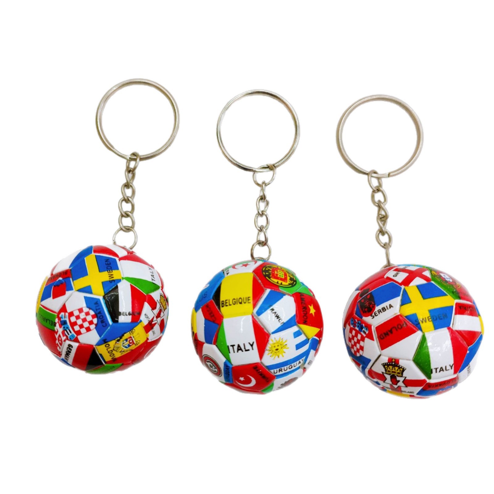 2026 World Cup Soccer Fan Souvenir Keychain, International Flags National Team Flag Pendant, Small Gift Bag Charm Bulk