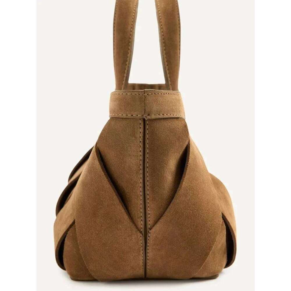 Luxury Faux Suede Weave Solid Shoulder Bags High Quality Simple Versatile Fashion New Style Handbags For Women Hot TIANOUDAISHU