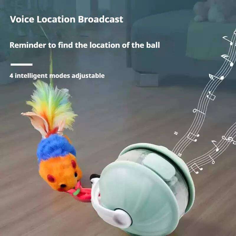 Dog Interactive Toys Infrared Automatic Rolling Ball Tail Rechargeable Smart Pet Electric Toy Cat Training Imitate Mouse
