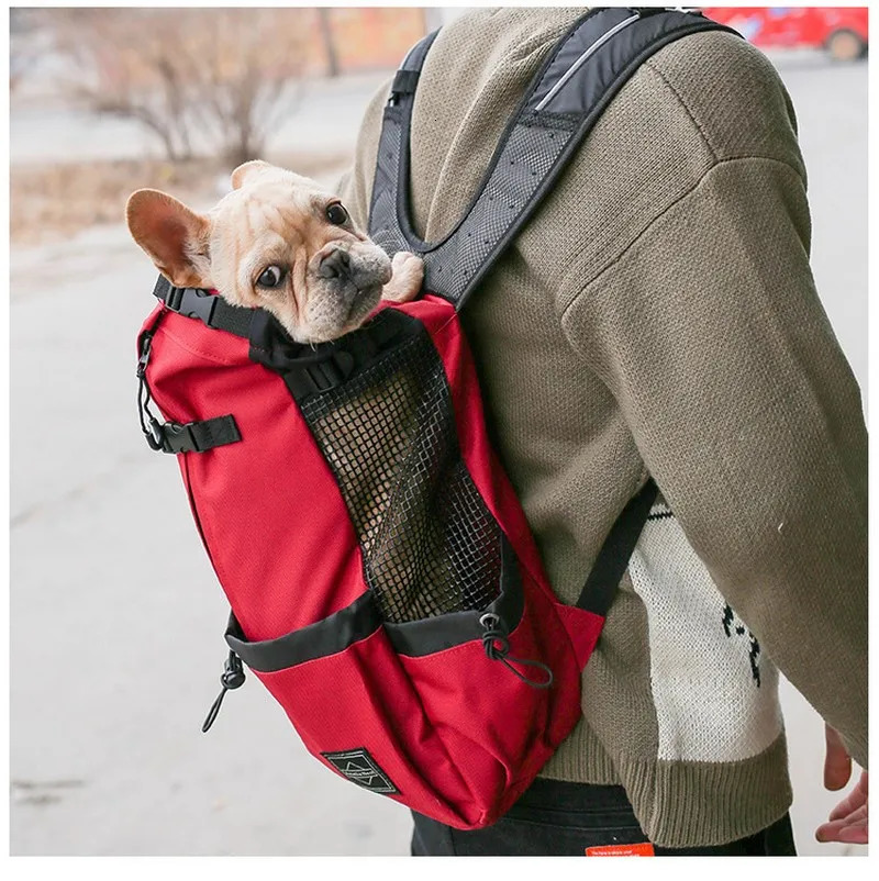 Hiking Pet Dog Travel Backpack Outdoor Ventilation Breathable Bicycle Motorcycle Outdoor Sport Mesh Bag Drop 260316
