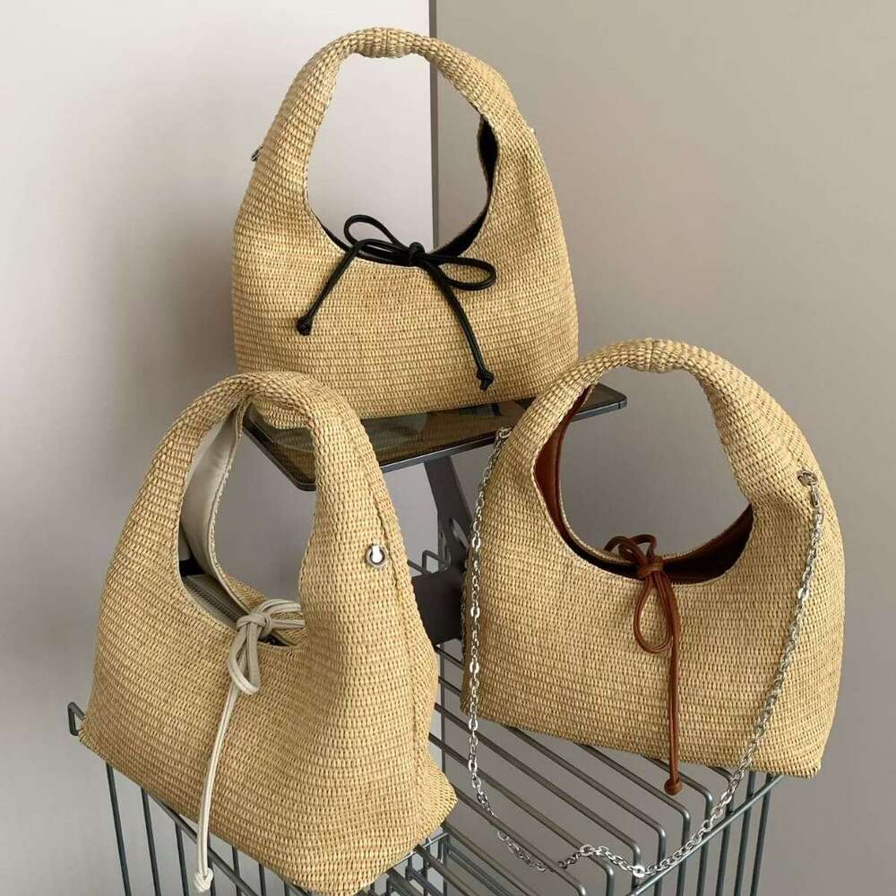 Casual Straw Handbag New Woven Dumpling Lazy Style Shoulder Crossbody Bag Summer Beach Bag