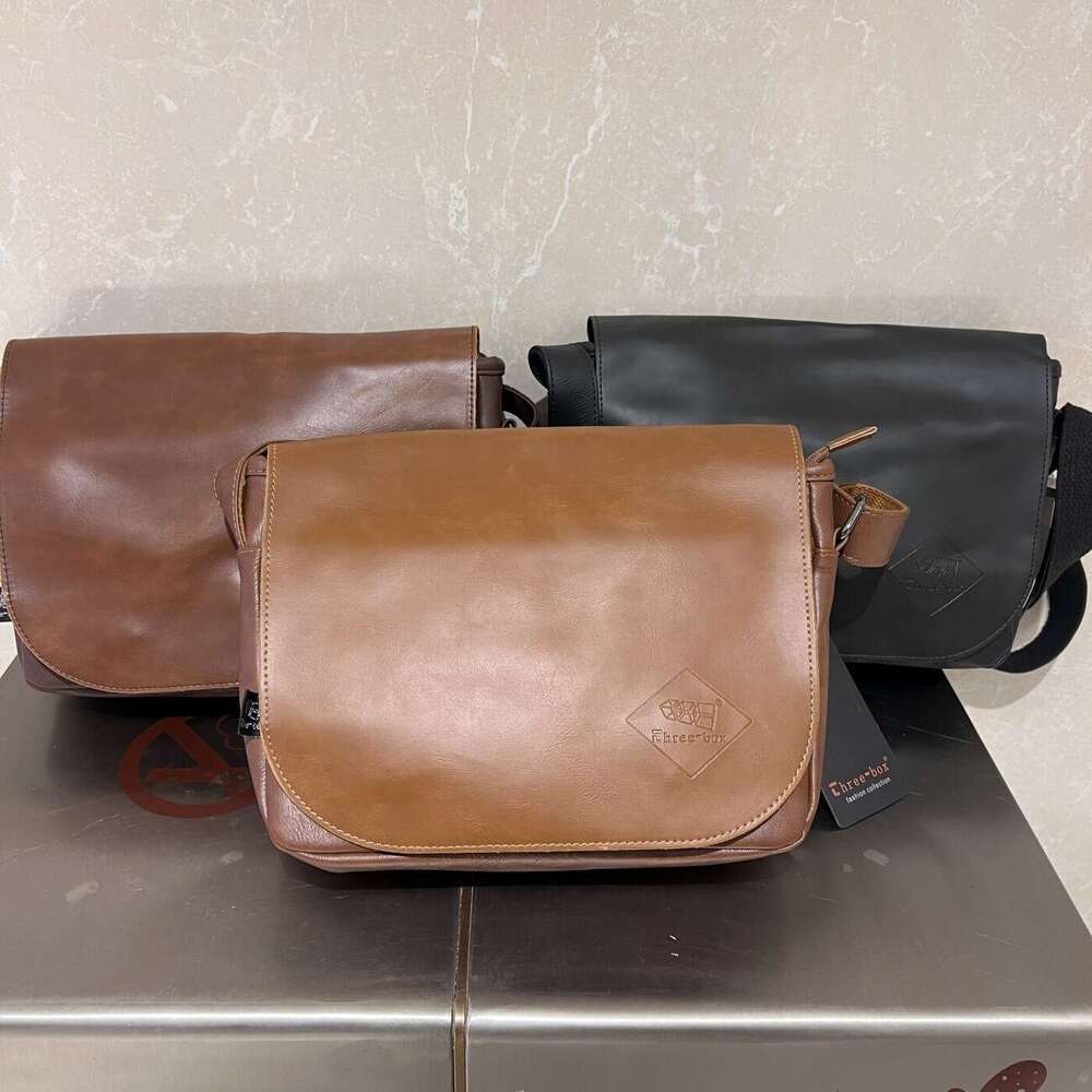 Style Men S Genuine Leather Crossbody Casual Shoulder Bag Youth Commuter Retro Messenger Bag Women High Quality Luxury Bag
