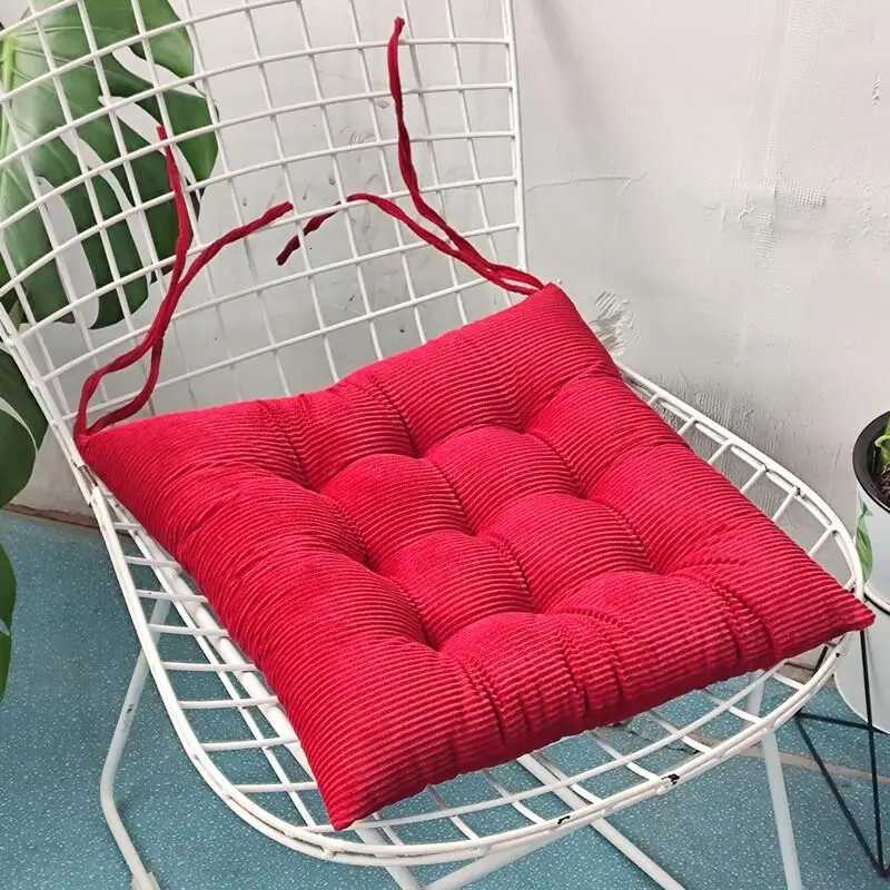 Corduroy Seat Cushion Large Square Thicken Chair Pad Tatami Floor Pillow Cushion For Home Office Patio Dining Chairs 45x45cm H260330 - view 6