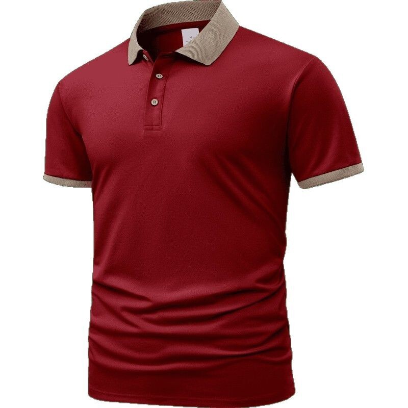 Cross-border European size POLO shirt custom-printed T-shirt short-sleeve high-end collared men's cultural shirt advertising shirt workwear