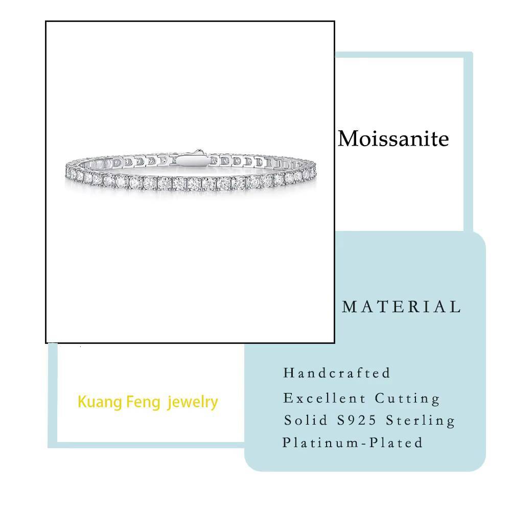 Factory Direct 925 Silver Moissanite Tennis Bracelets Set Elegant Tennis Jewelry for Women Gift Special Offers