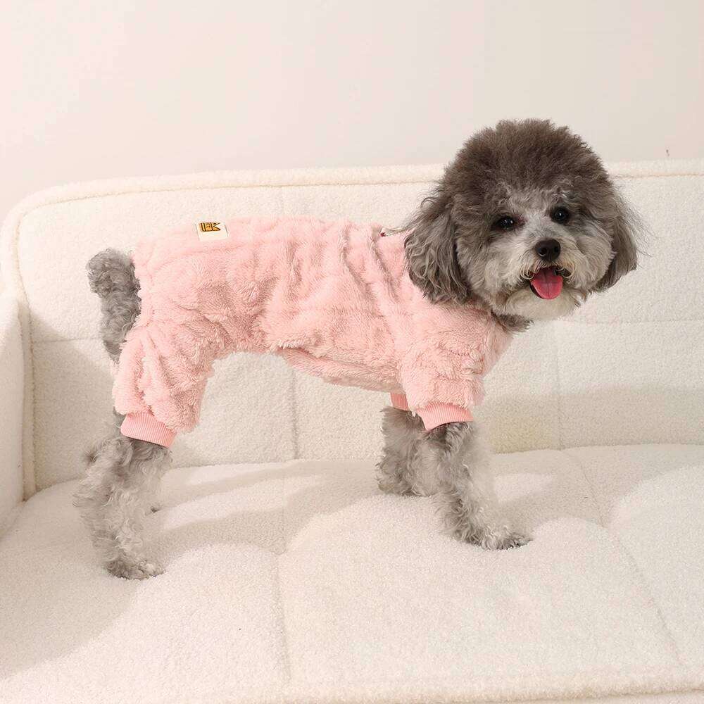 Winter Cozy Clothes Pet Dog Soft Fleece Jumpsuit For Small Medium Dogs Puppy Cat Warm Elasicity Clothing Chihuahua Overalls
