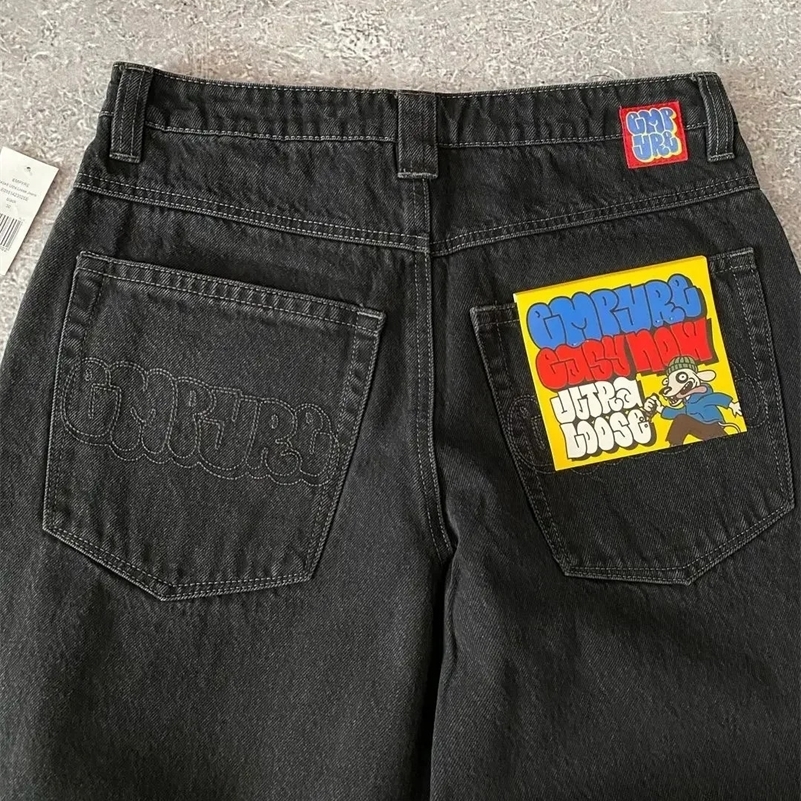 American Vintage Washed and Distressed Jeans High Street Casual Japanese Women Pants Y2k Loose Straight Fit Slim and Versatile 260327