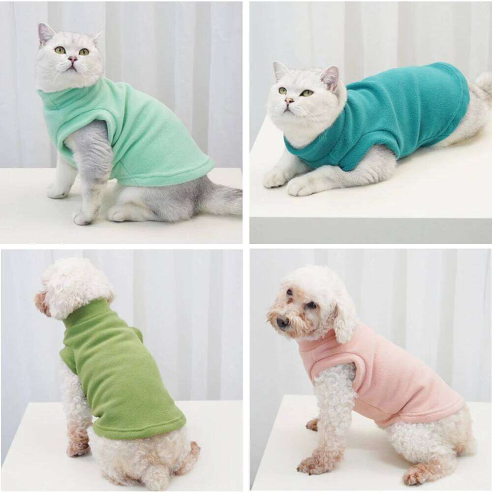 Chinese Embroidery Fleece Cat Jacket S To 8Xl Spring Autumn Pet Clothes For Small Medium Large Dogs Puppy Big Dog Vest Kitten Pullovers Outfit
