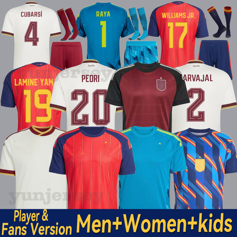 spain Jersey 2026 2027 Soccer shirts MORATA FERRAN CARVAJAL 26 27 National Team Football jersey Men Kids Kit LAMINE YAMAL Camiseta Espana RODRI OYARZABAL retro home