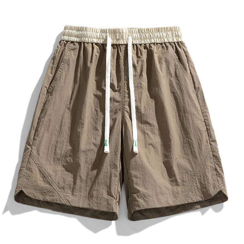 For Summer New Mens Casual Trouers Green Black 100% Nylon Shorts Running Man Short Pants Oversize