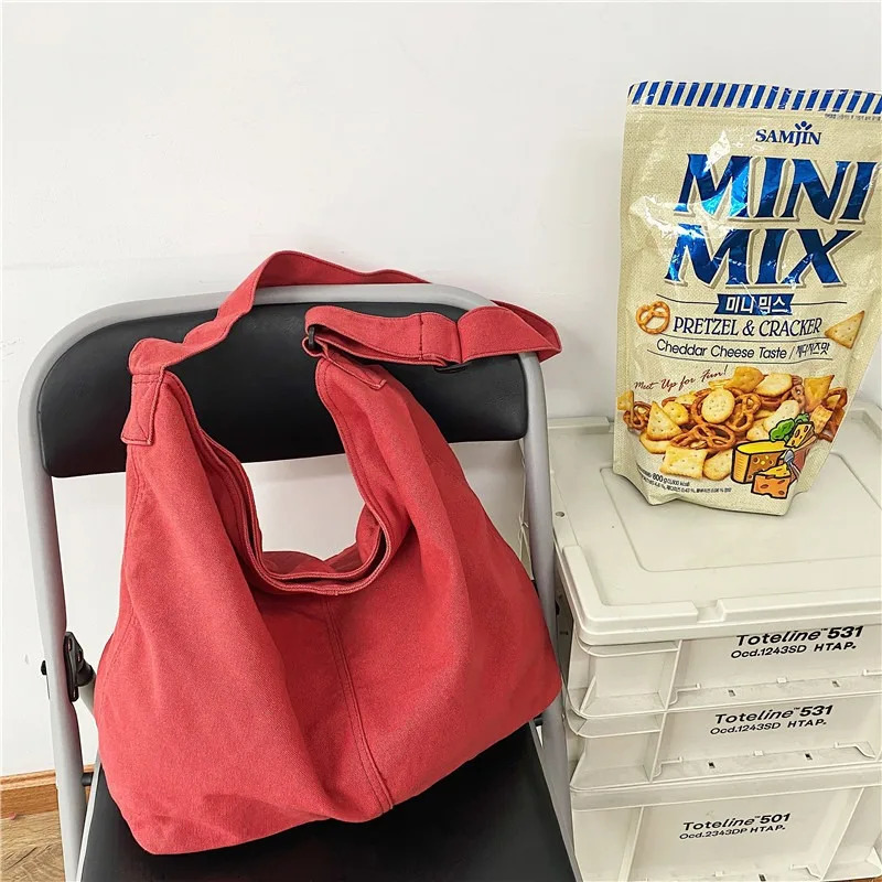 Womens Shoulder Bag Large Canvas Crossbody Bags for Women 2023 Cotton Cloth Fashion Korean Female Students School Handbags 260317