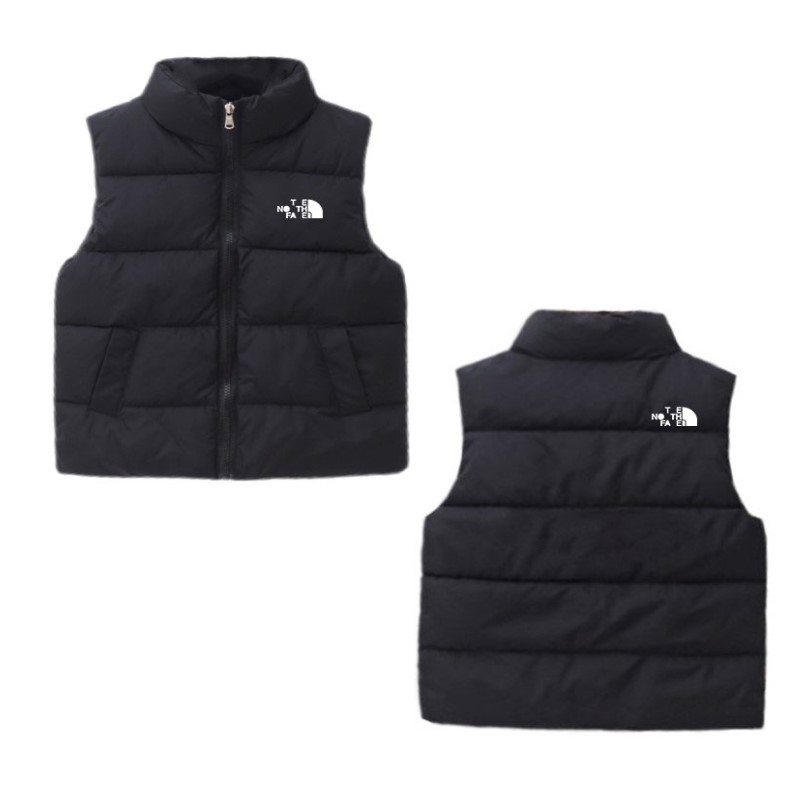Designer Face Baby Vest Toddler Kids Waistcoa Top Heat Jacket NF Down Nnorth Boys Girls Gilet Coat