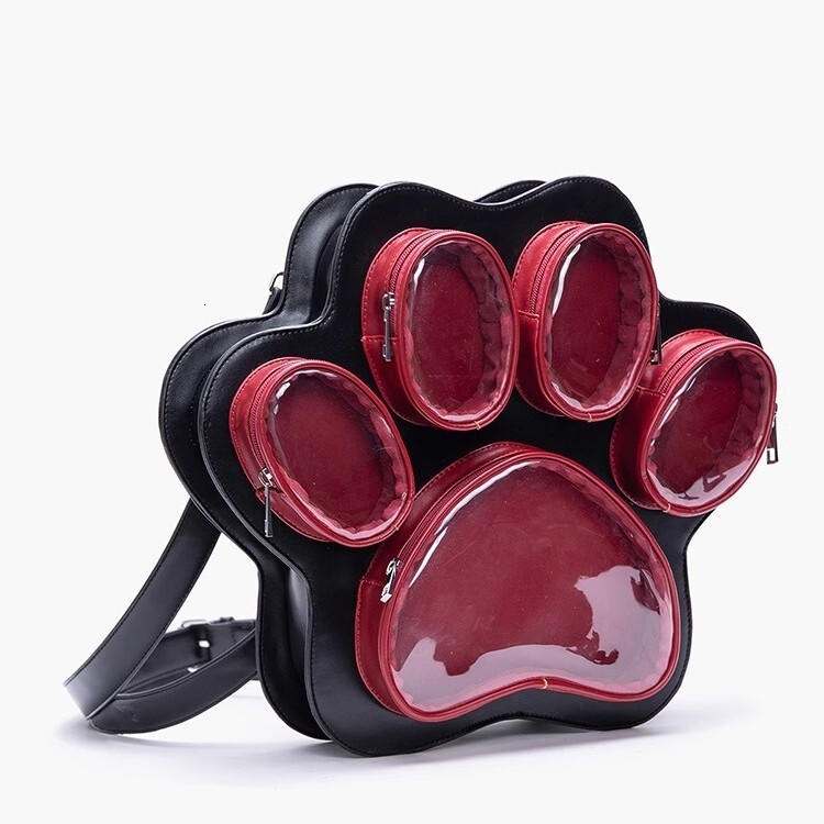 2026 New Multi layer Cat Claw Handbag, Cute Japanese Girl Shoulder Bag, Fashionable Multi functional Cross Backpack, Designer Bag