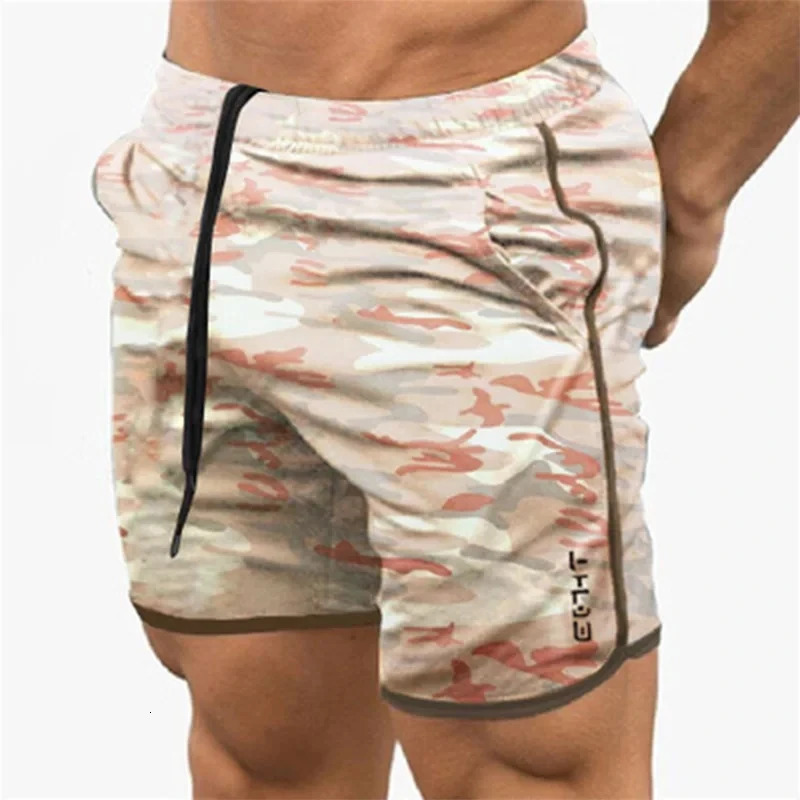 ECHT Summer Running Shorts Men Sports Jogging Fitness Shorts Quick Dry Mens Gym Men Shorts Sport gyms Short Pants men 260330