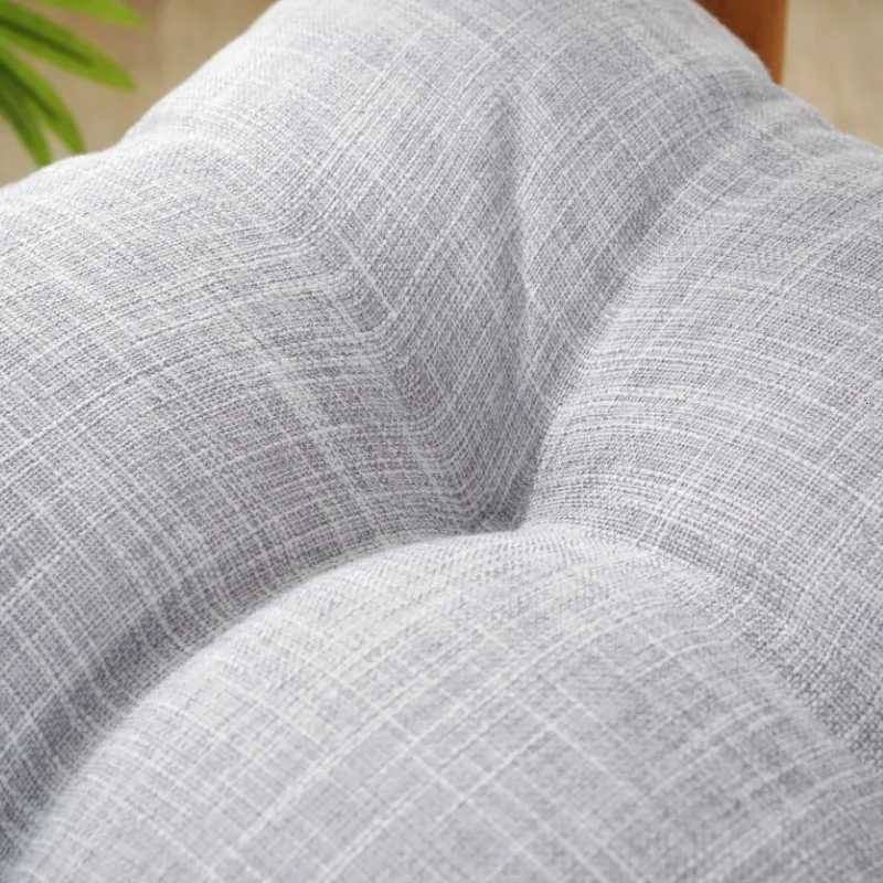 Green Linen Floor Seat Cushion Pillow Gift Round Large Pillows Seating for Adults Tufted Seat Cushions for Living Room Tatami H260330 - view 5