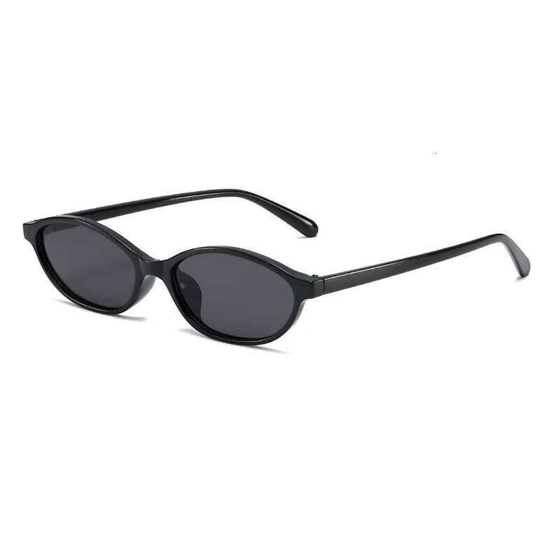 Sunglasses Fashion Oval Simple Literary Women Retro Small Frame Cat Eye Commuting Design Travel Sunglasses UV Visionice