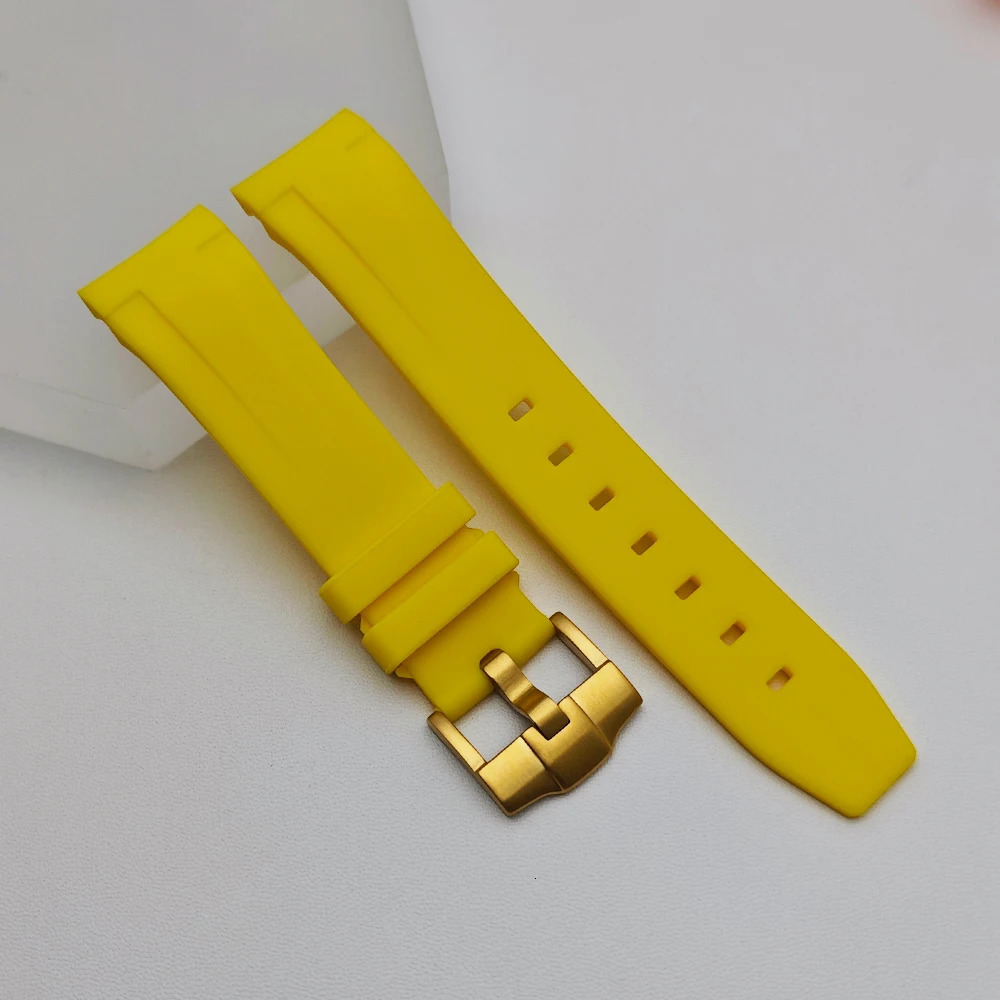 Highquality Rubber Straps Paired With Watch Case 22mm Strap Replacement Bracelet Accessories Bezel Waterproof Wristband 260318