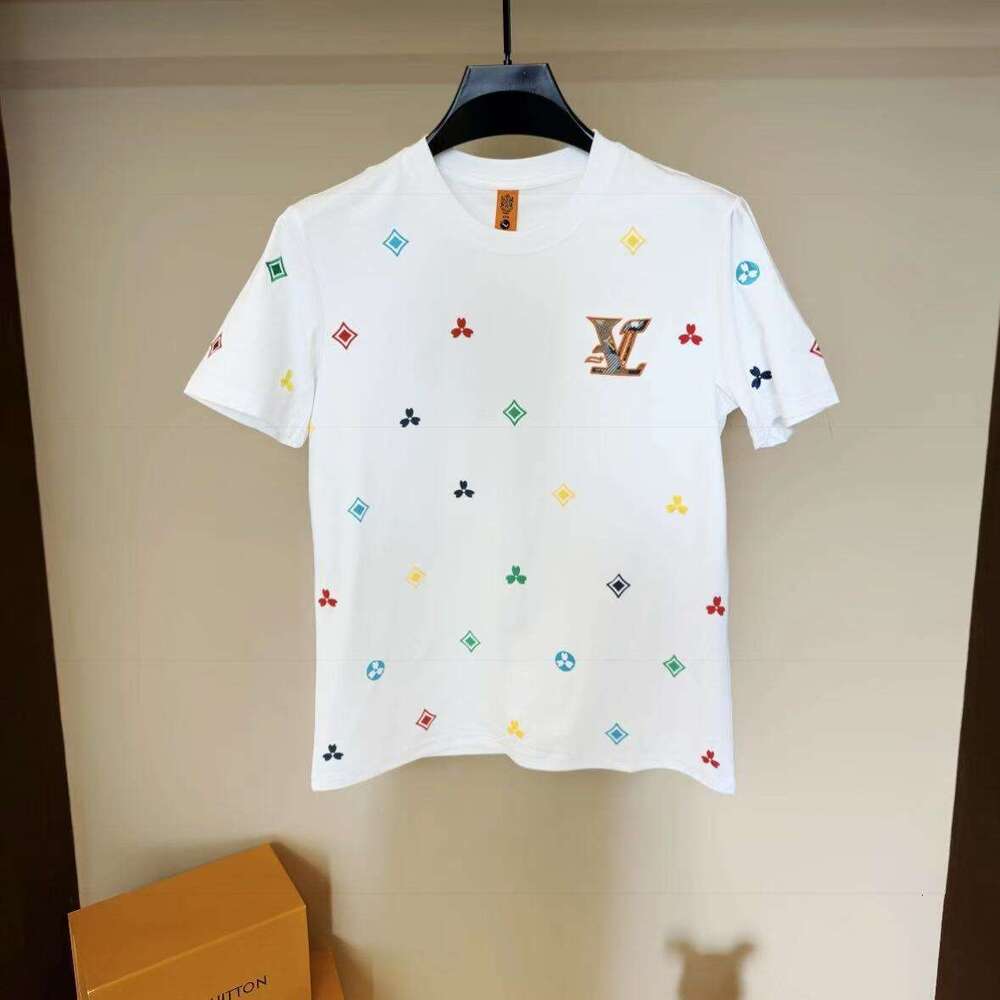 luxury Spring Summer New Casual Fashion Trend Slim Fit Embroidered High-Quality Short Sleeve T-Shirt for Men and Women