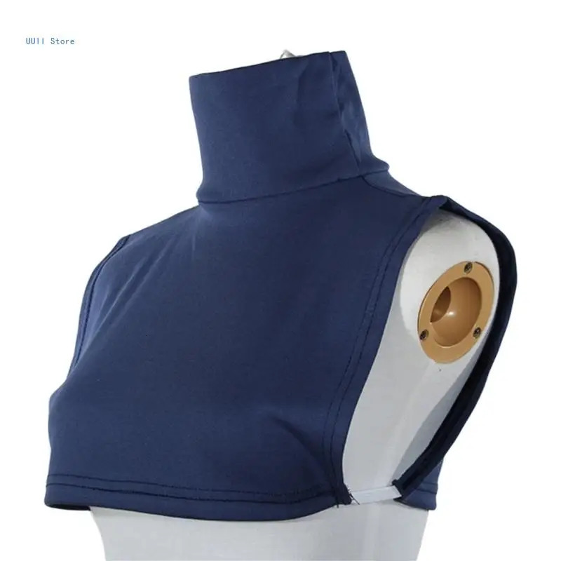 Multipurpose Detachable Mock Turtleneck Collar for Women and Men Solid Color Striped High Neck False Collar Half Top 260325