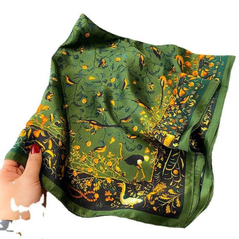 100 Real Silk Scarf New 68CM Natural ShAWl WrAPs Women Ladies Fashion Scarves Foulard Bandana Square Headband Hijab Z260330