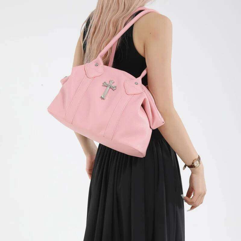 Retro Design Women S Top Handle Y K Cool Girl S Vintage Shoulder Bag Female Large Crossbody Bags Pu Leather Handbag Totes TIANOUDAISHU