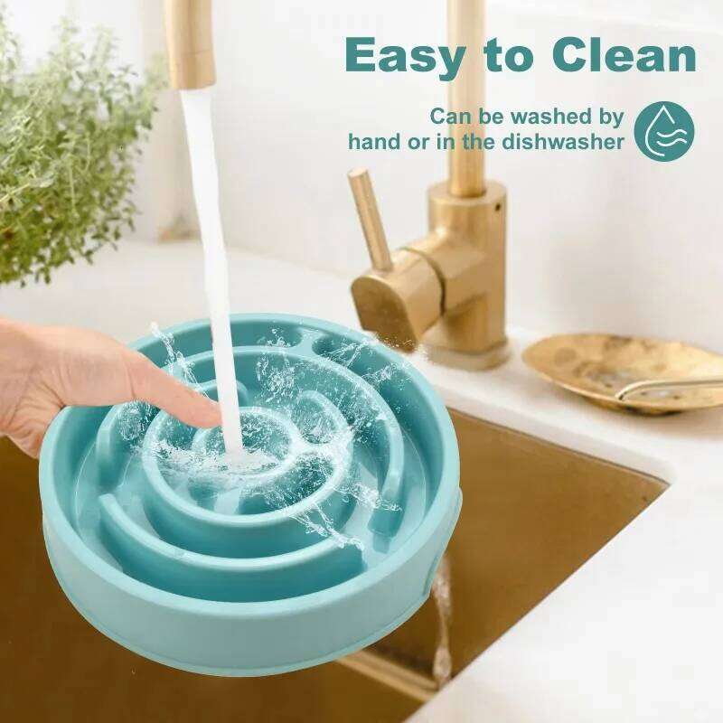 1PC Cat Non-Slip Slow Feeding Dog Food Bowl Pet Supplies 26W0330
