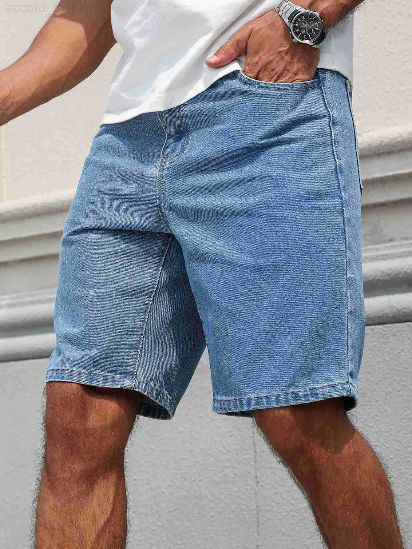 Mens summer denim shorts A common item in summer Simple in style Suitable for casual outings and trips H260330