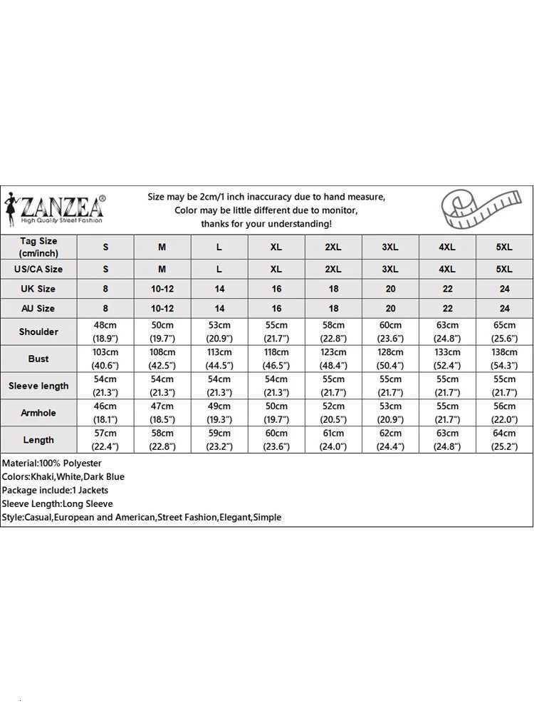 ZANZEA Fashion Coats Long Sleeve Autumn Jackets Women Stand Collar Solid Outerwear 2025 Winter Casual Cardigans Elegant CoatsT260328