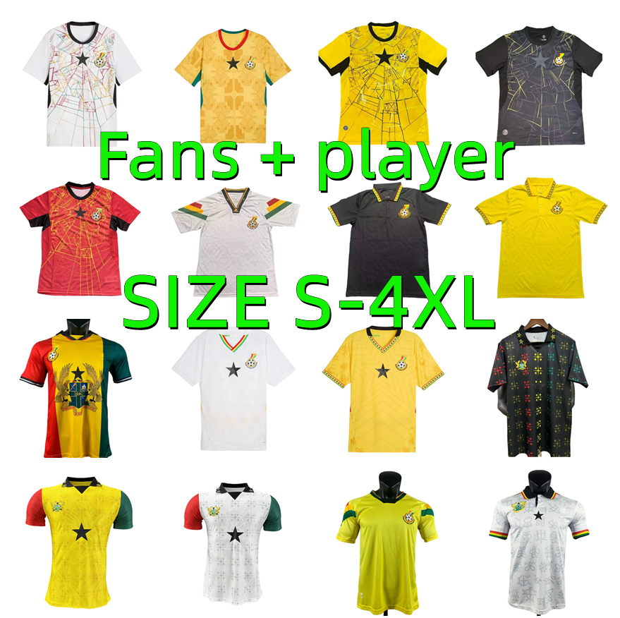 new 2026 2027 Ghana Soccer Jerseys 25 26 27 Home Away Camisola de futebol kit boy set Maglia da calcio Maillot de Football Shirt Uniforms fans player version