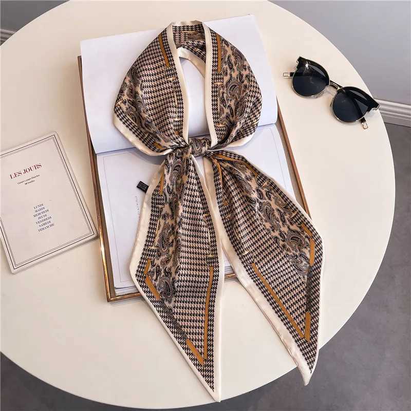 Luxury Brand Horse Printed Scarf Elegant Slender Thin Silky Scarf Wens Casual Decorative Neck Scarf X260328