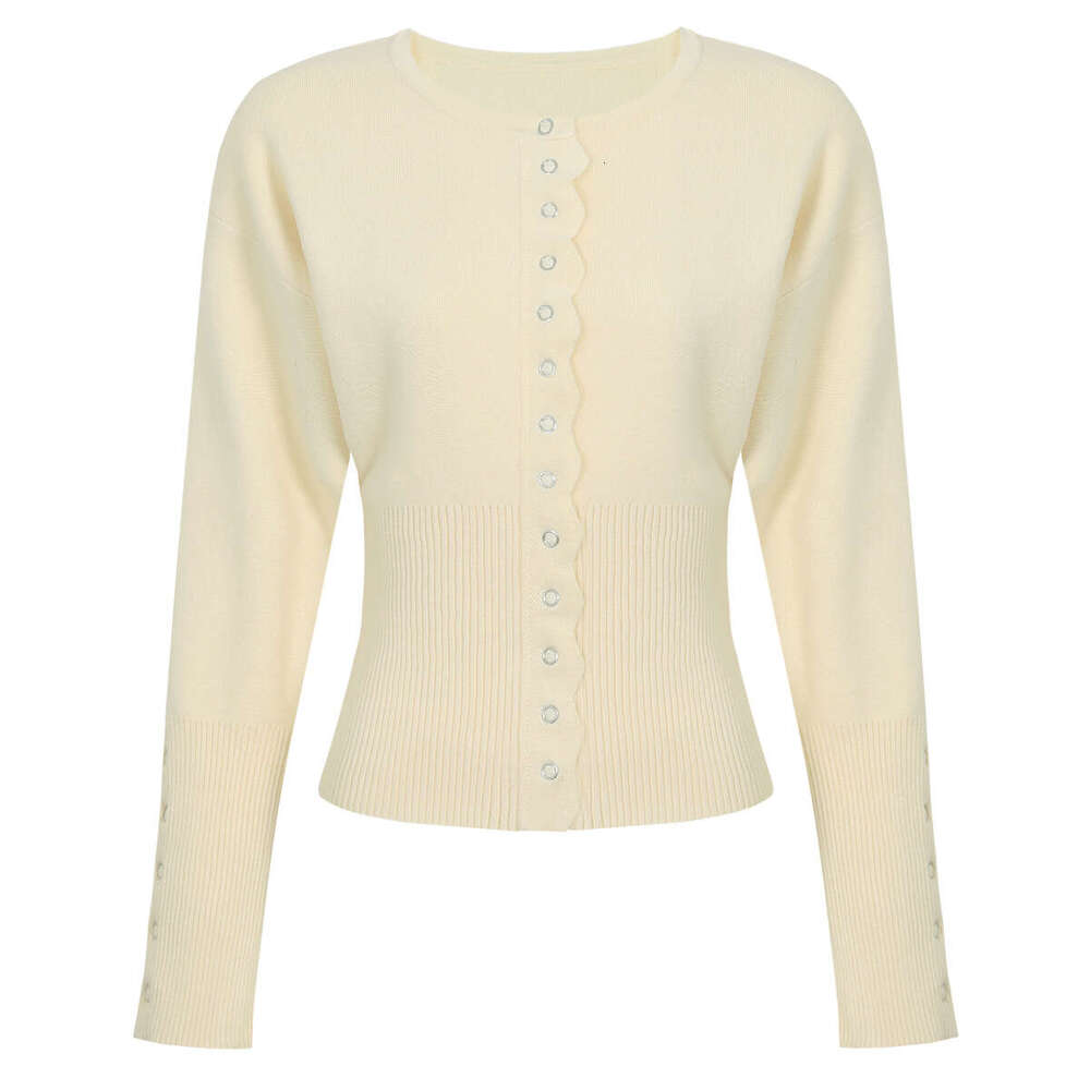 Spring and Autumn New Designer High Quality Knitted Fabric Long Sleeve Top D7 Network Celebrity Women's Cardigan Jacket
