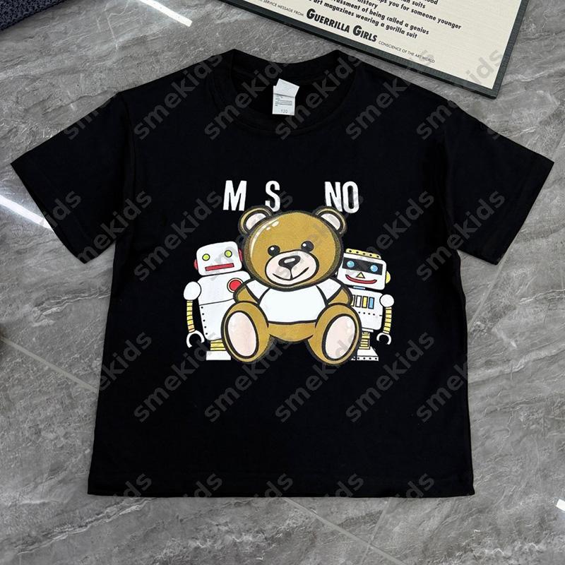 Designer Toddler Kids Cute Bear Pattern Short Sleeve T Shirt Soft Cotton Casual Top Boys And Girls Breathable Summer Short Sleeve Letter Print Top DLD2603301