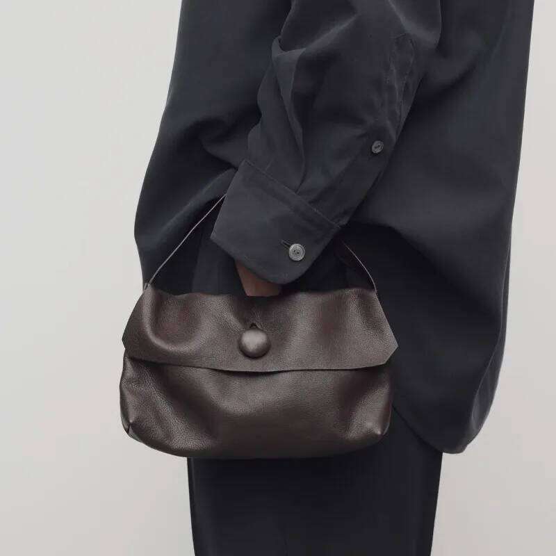 Sally Bags For Women New Flap Closure Secured By A Leather Covered Button With Single Flat Handle Supple Texture Refined Finish TIANOUDAISHU