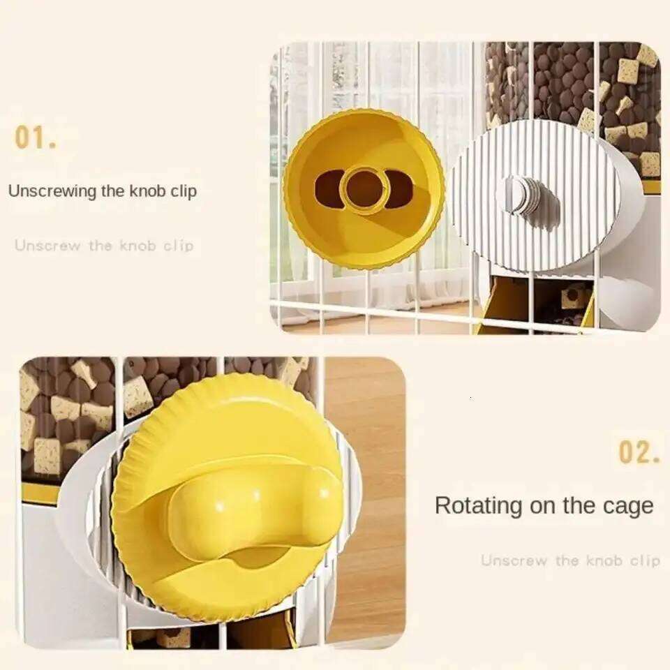 Portable Automatic 2 in 1 Pet Detachable Cage Hanging Bowl Large Capacity Dog Water Dispenser Feeder for Puppy Cat Rabbit