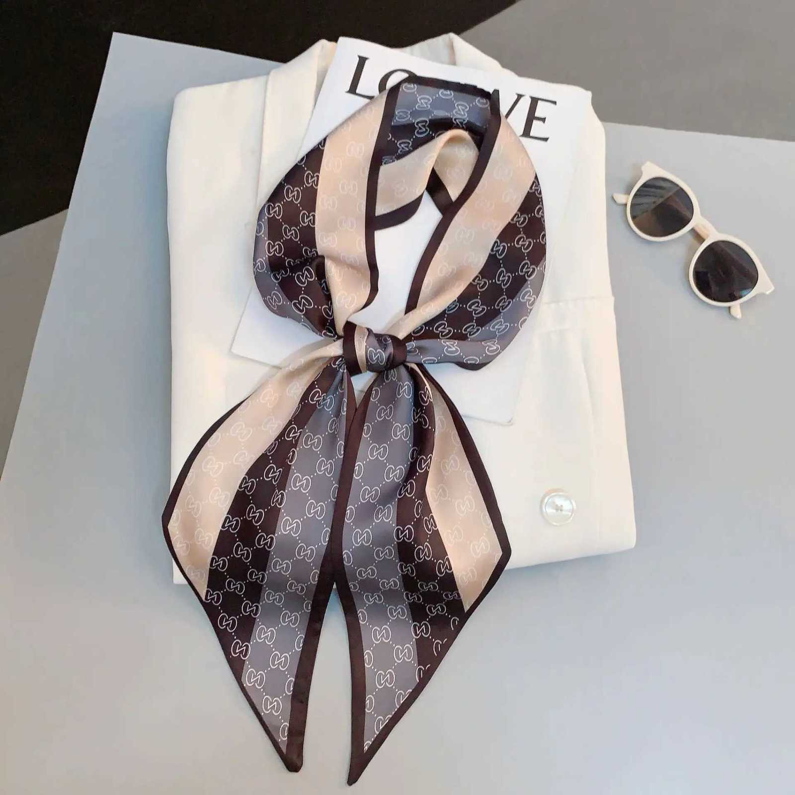 Luxury Horse Printed Female Scarf Elegant Thin Long Silk Scarf Women Casual Decorative Neck Scarf Fashion Headband Lady Z260330