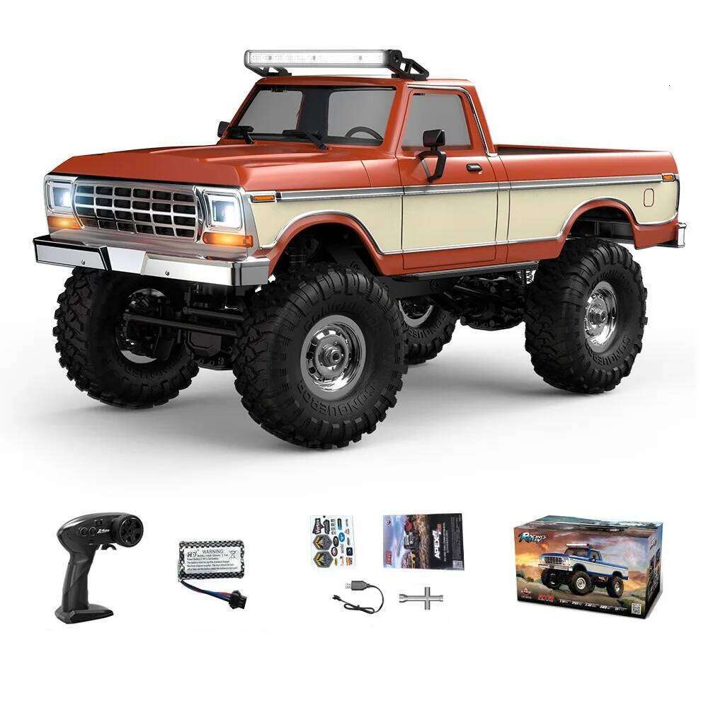 1:16 HBToys Car with Realistic LED Roof Light RC Crawler Vehicle R1611 4x4 Off-Road Full Functionality Alloy Drive Shaft 26H0330