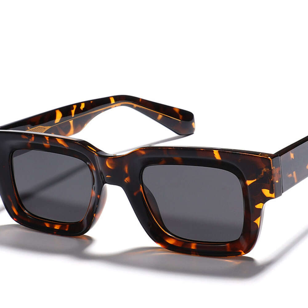 New Adult Retro Square Frame Polarized UV Protection Fashion Sunshade Inserted Temple Sunglasses Kg2518 Liuyuemoshang
