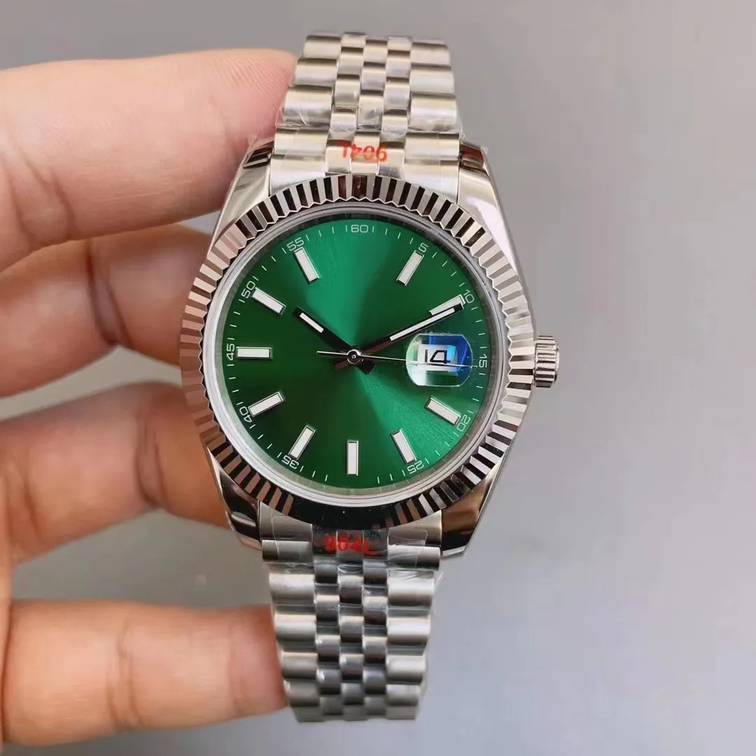 U1 ST9 Mens Watch Designer 41MM New Bezel New Links Sapphire Crystal 904L Stainless Steel Waterproof Watches for Men Wristwatches Green Dial