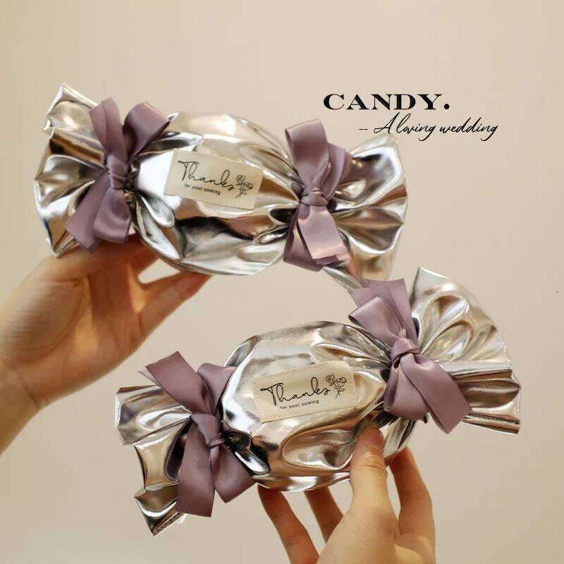 Chinese Embroidery 10/20Pcs Premium Wedding Candy Box Baby Shower Favors Gift Bag Packaging Guest Party Supplies