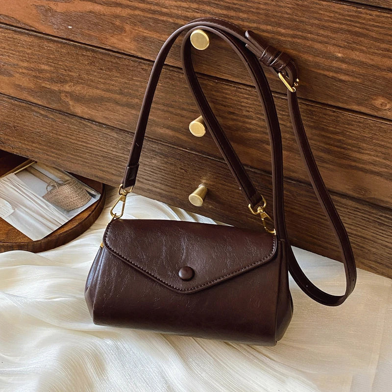 2025 New Single Shoulder Elegant Versatile Crossbody Casual Simple Commuter Soft Leather Accordion Bag for Women