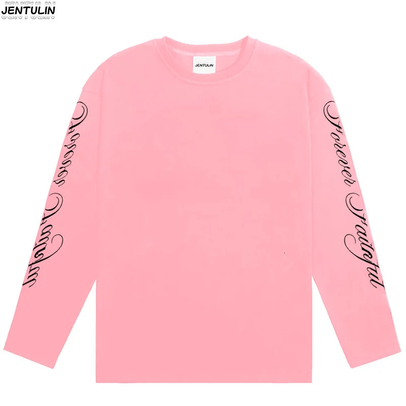 Men Clothing High Quality Letters Graphic Printing Casual Loose Long Sleeve T Shirts Y2K Trend Women Fashion Vintage Streetwear 260327