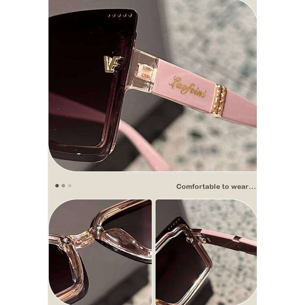 Rimeless Polarized Sunglasses Women Oversized Square Sun Glasses Ladies UV400 Classic Goggle Oculos De Sol Feminino 26Y0330