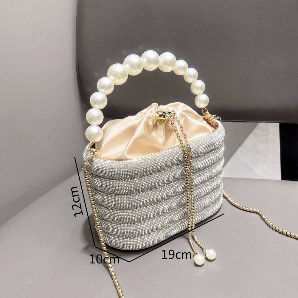 Handle Rhinestones Evening Clutch Bag Purses And Handbag Designer Shoulder Shiny Crystal Clutch Purse Bucket Bag