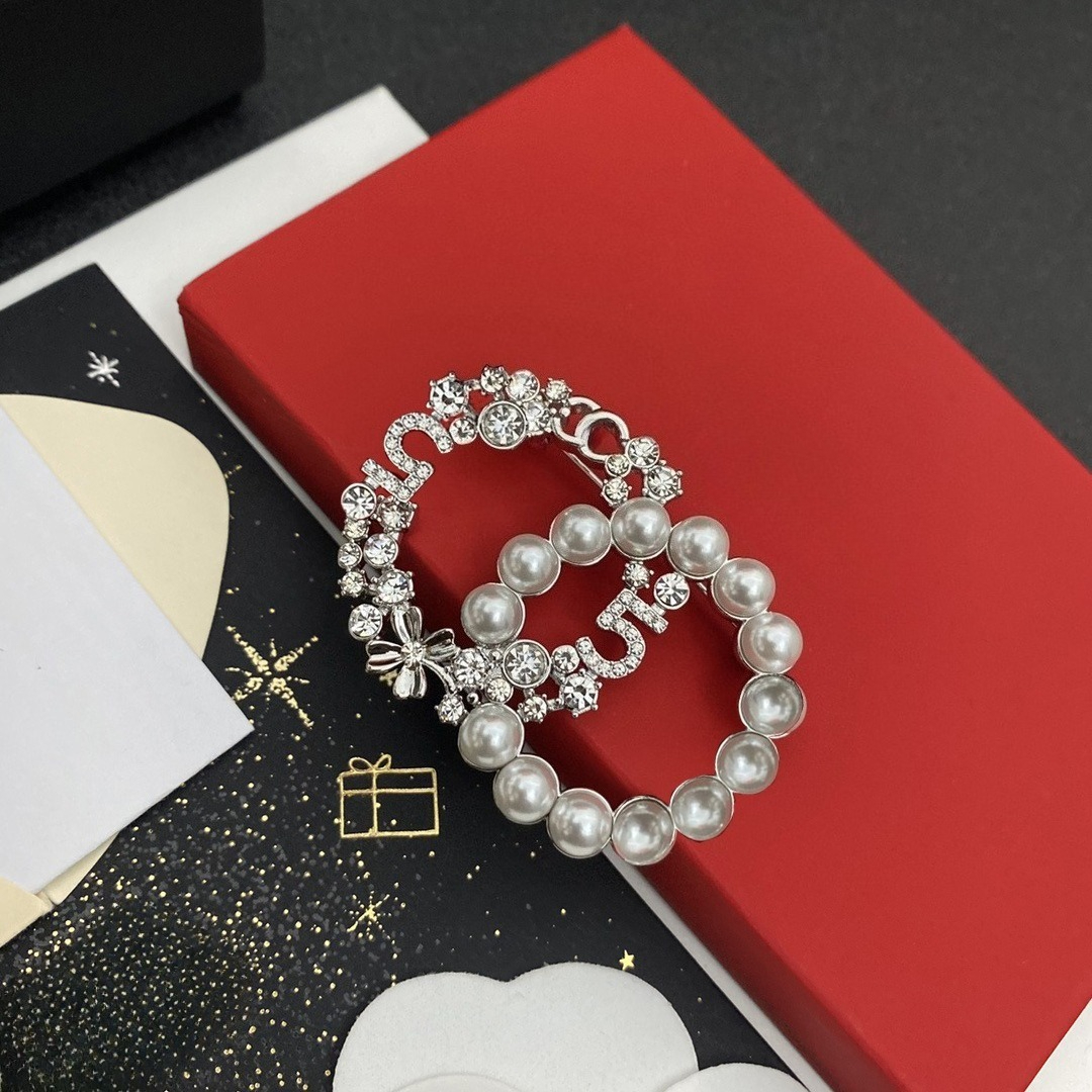 Luxury Designer Brooches Womens Brand Double Letter Brooch Pin Clothing Jewelry Pin Marry Wedding Party Gift Accessories