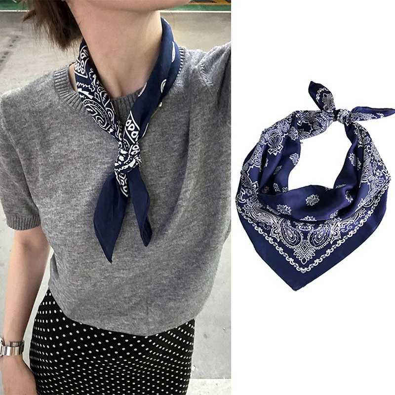 Luxury Fashion 70cm Satin Square Silk Scarf For Women Hair Hand Neckerchief Wrist Hijab Wraps Lady Shawl Ribbon Bandana Z260330