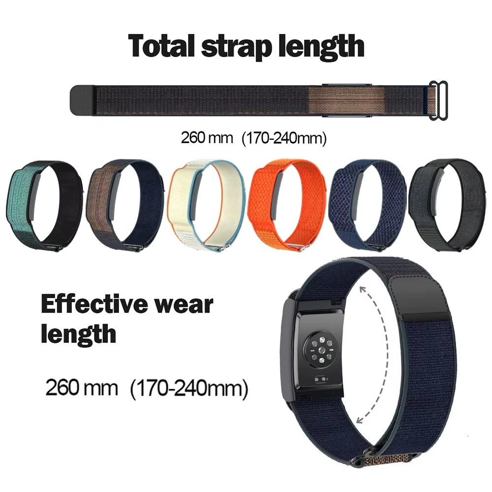 Nylon loop Band for Amazfit HelioStrap Original Wristband Armband Sport Adjustable Helio watch band 260318