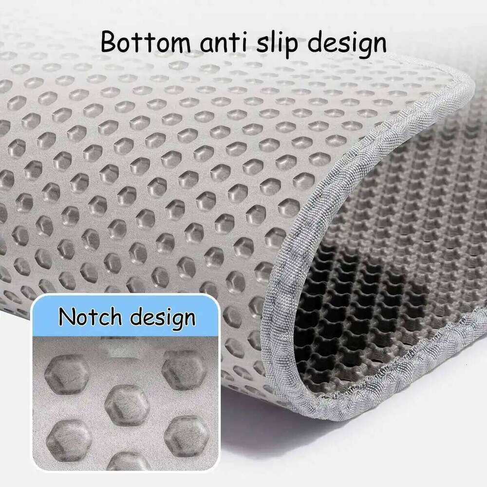 Winter Double Layer Waterproof Litter Box Toilet Nonslip Sand Cat Washable Mat Pet Clean