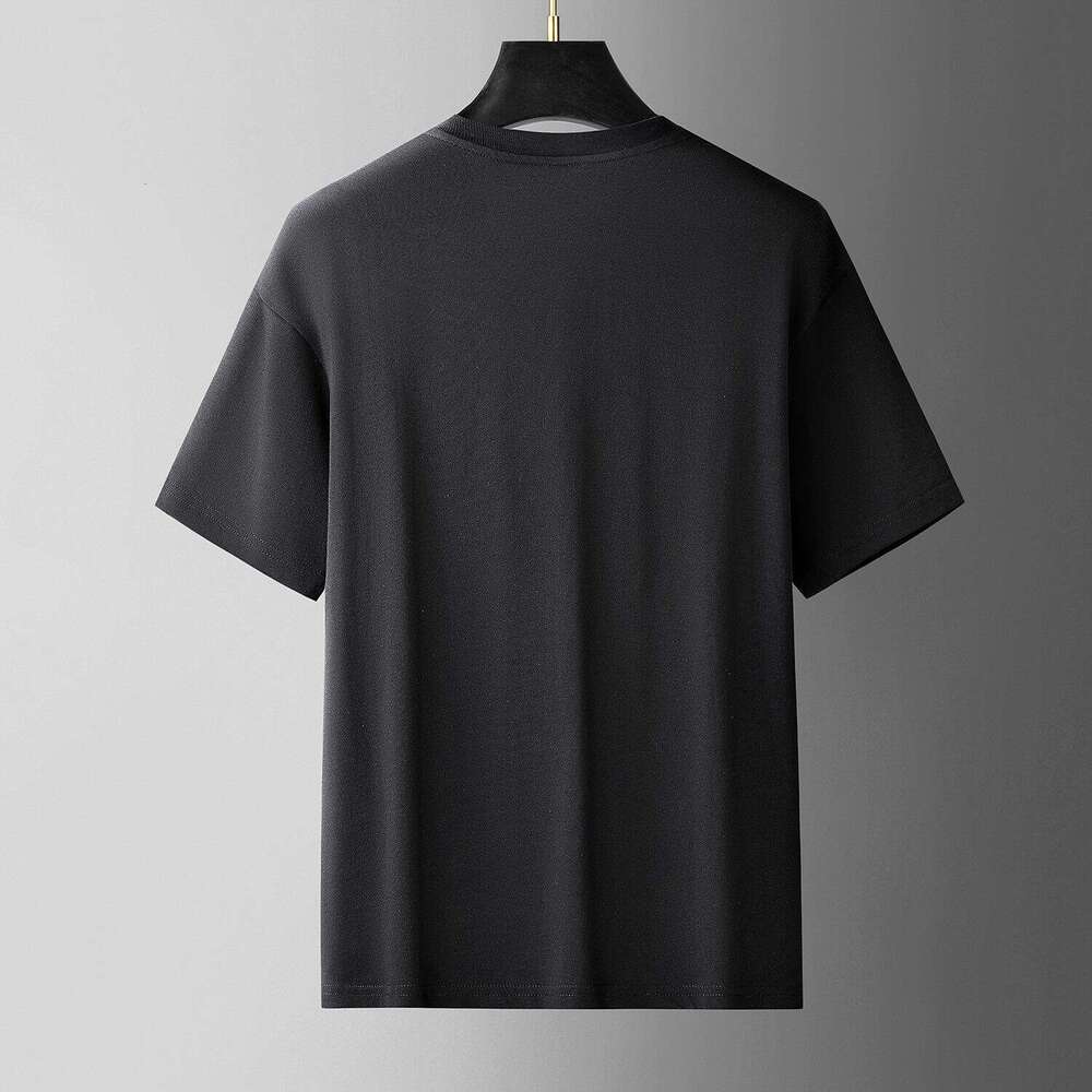 European Style Simple and Fashionable Triangle Logo Short Sleeve T-Shirt luxury Summer New Round Neck Loose Versatile Half-Sleeve Top